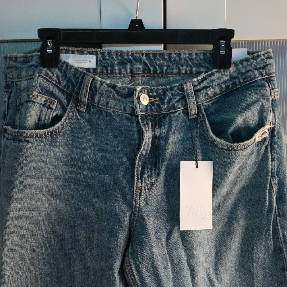 Zara Classic Blue Denim Pants
